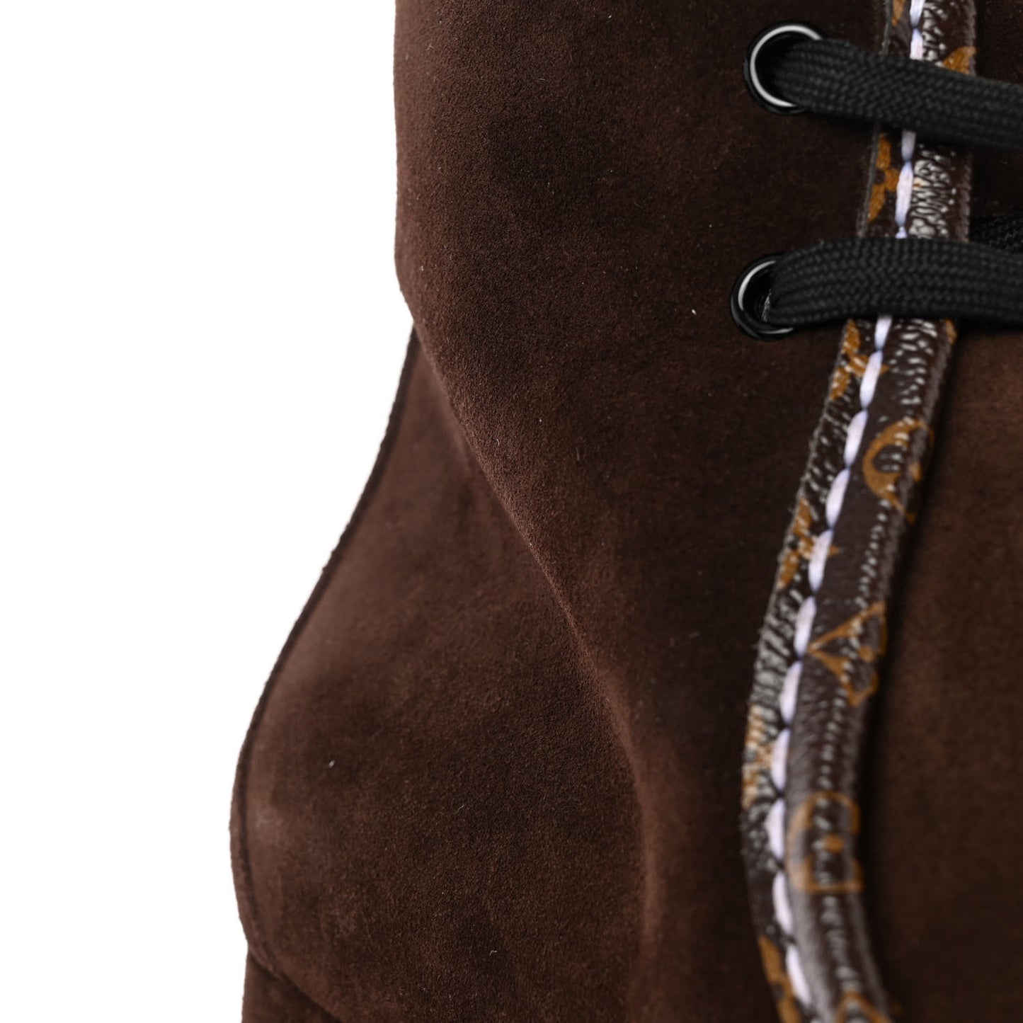 Suede Monogram Ankle Boots 40