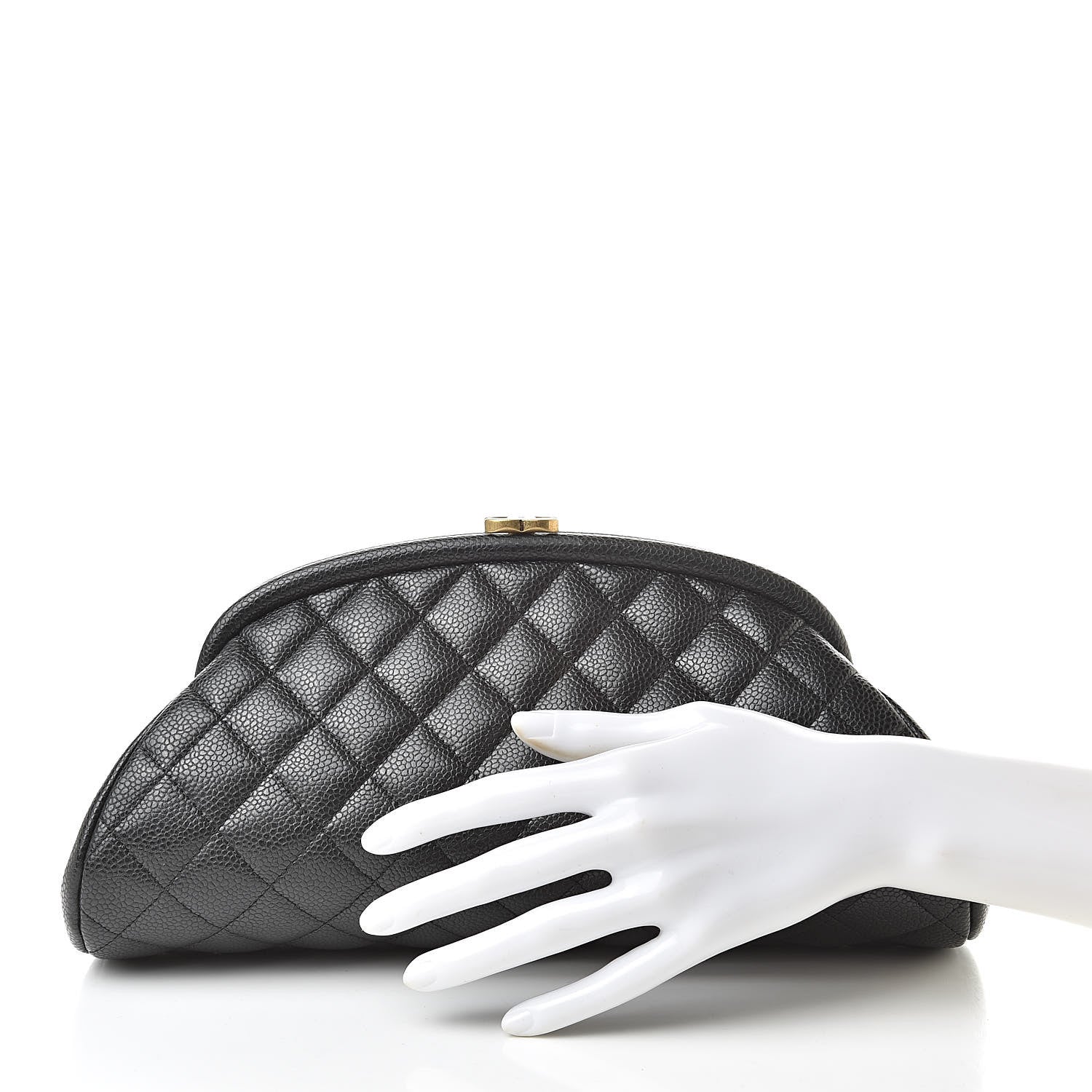 Chanel Caviar Quilted Timeless Clutch Black 2 of 8