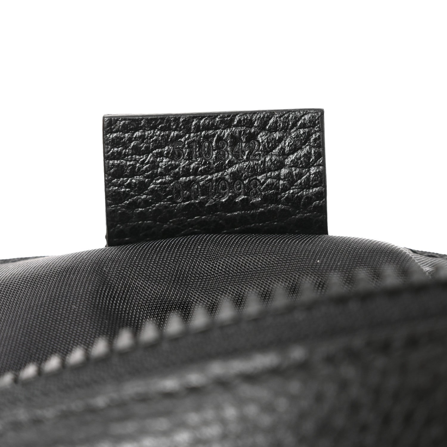 Gucci Nylon Monogram Dollar Calfskin Flat Messenger Bag Black 7 of 10