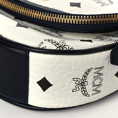 MCM Visetos Mini Heritage Crossbody White Marine 9 of 9