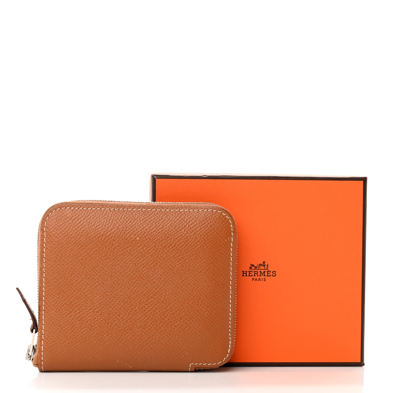 Hermes Epsom Silk'In Compact Wallet Gold Mauve Sylvestre 14 of 14