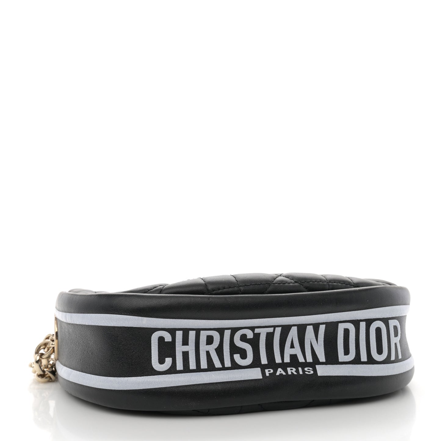 Lambskin Cannage Small Dior Vibe Hobo Bag Black