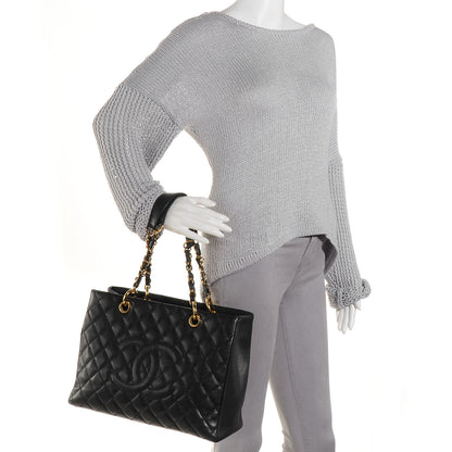 Chanel Caviar Grand Shopping Tote GST Black 2 of 7