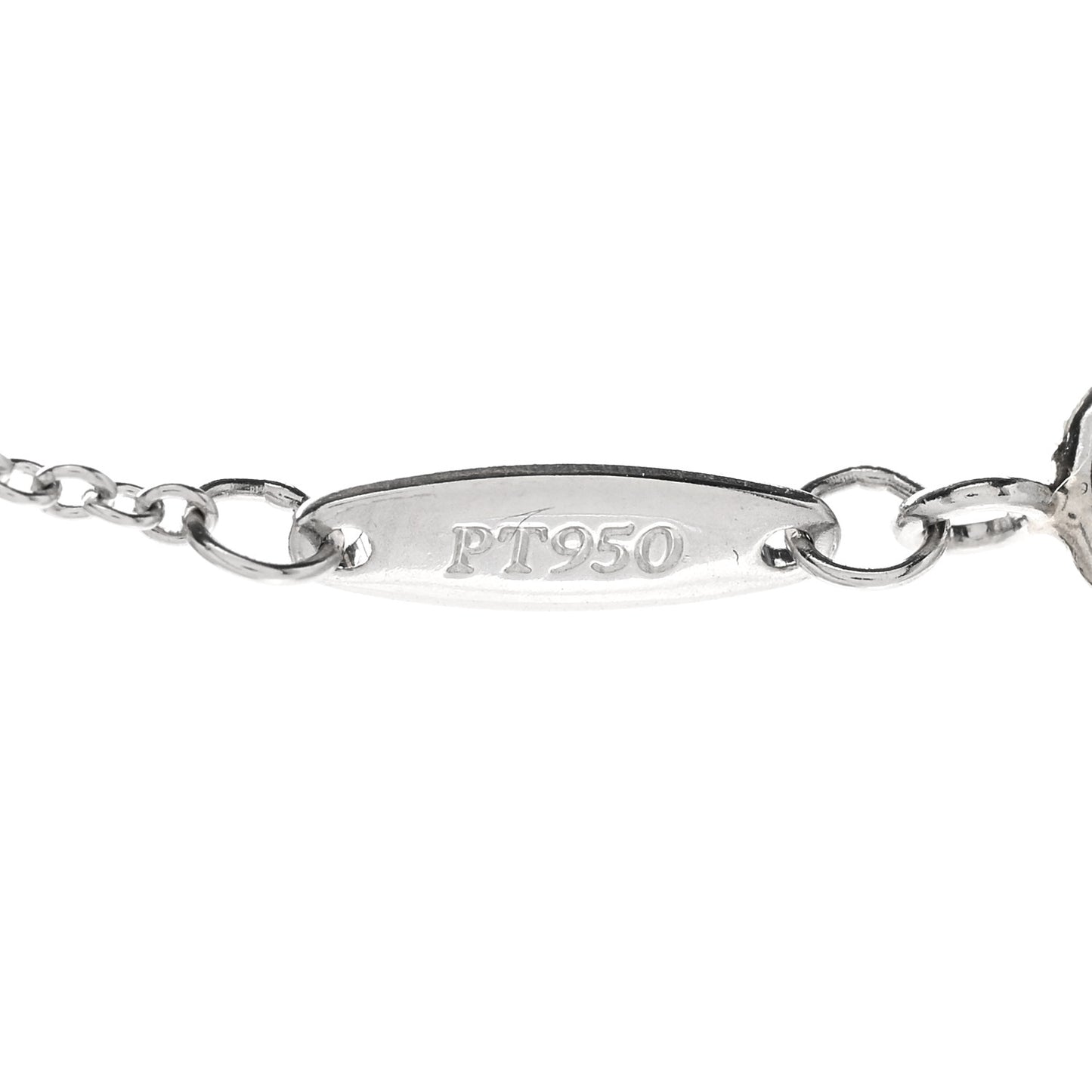 Platinum Diamond .17ct Elsa Peretti Diamonds By The Yard Pendant Necklace