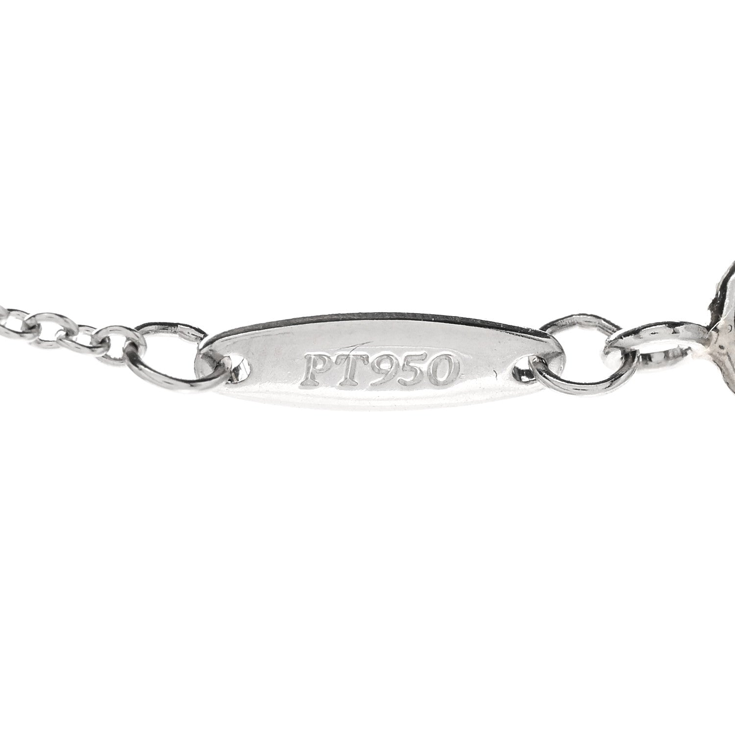 Tiffany Platinum Diamond .17ct Elsa Peretti Diamonds By The Yard Pendant Necklace 6 of 7