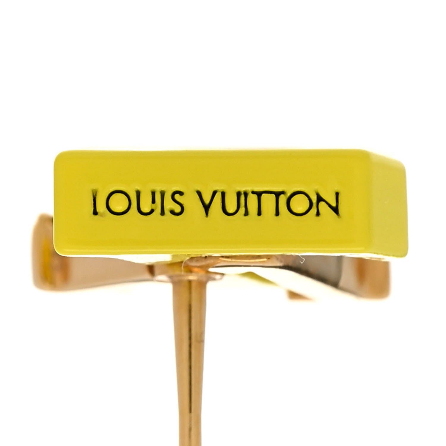 Louis Vuitton Crystal LV Iconic Sweety Earrings Yellow 4 of 5