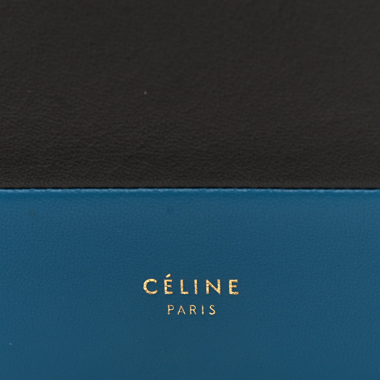 Celine Smooth Lambskin Frame Evening Chain Clutch Turchese Liquorice 6 of 9