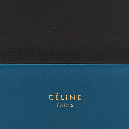 Celine Smooth Lambskin Frame Evening Chain Clutch Turchese Liquorice 6 of 9
