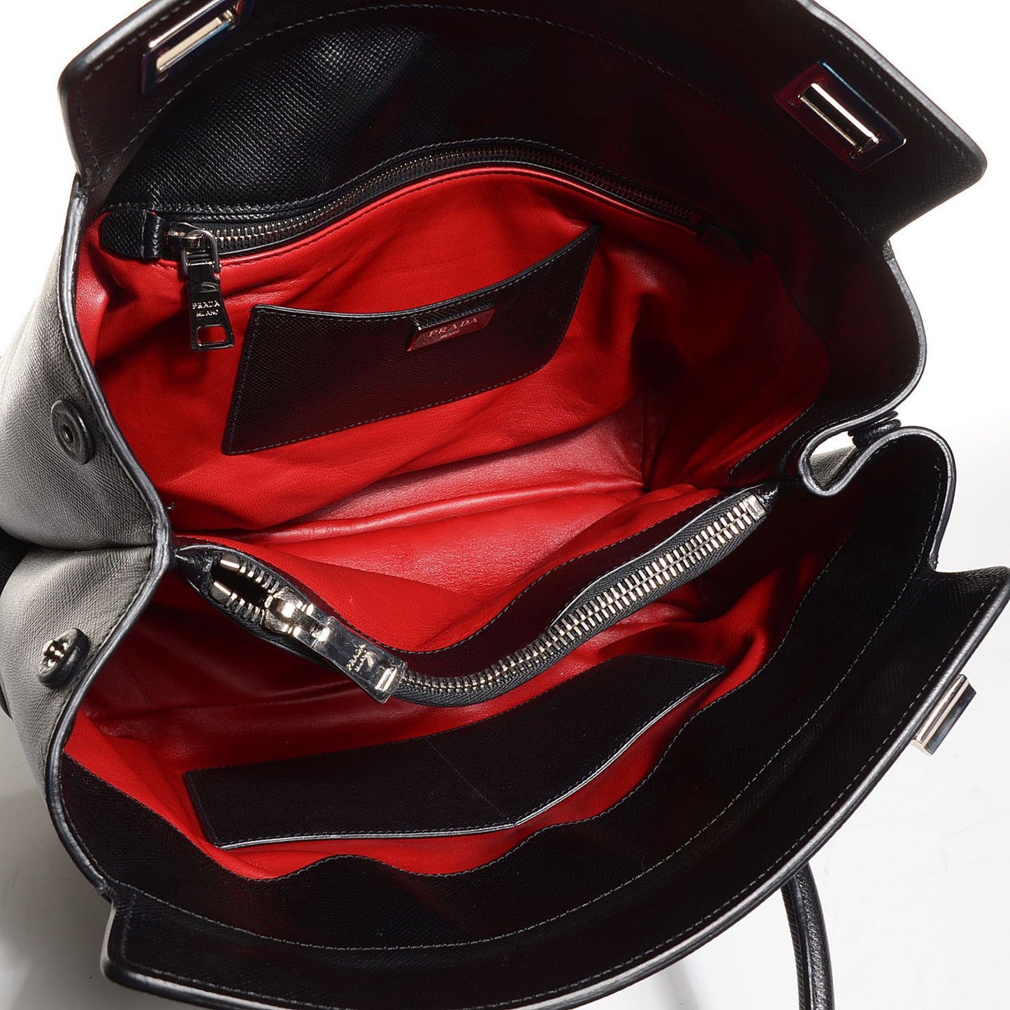 Saffiano Cuir Twin Tote Nero Black