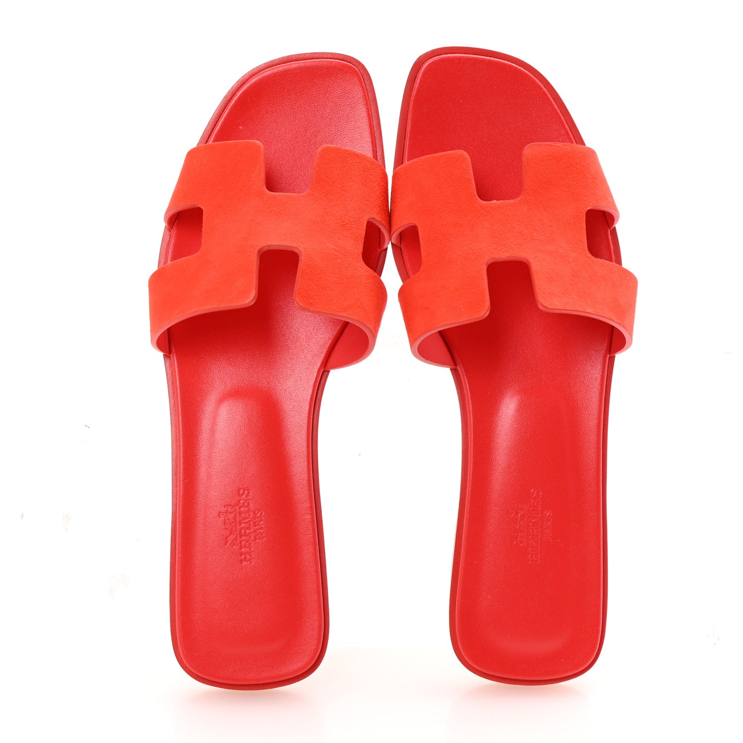 Suede Goatskin Oran Sandals 39 Rouge Grenadine