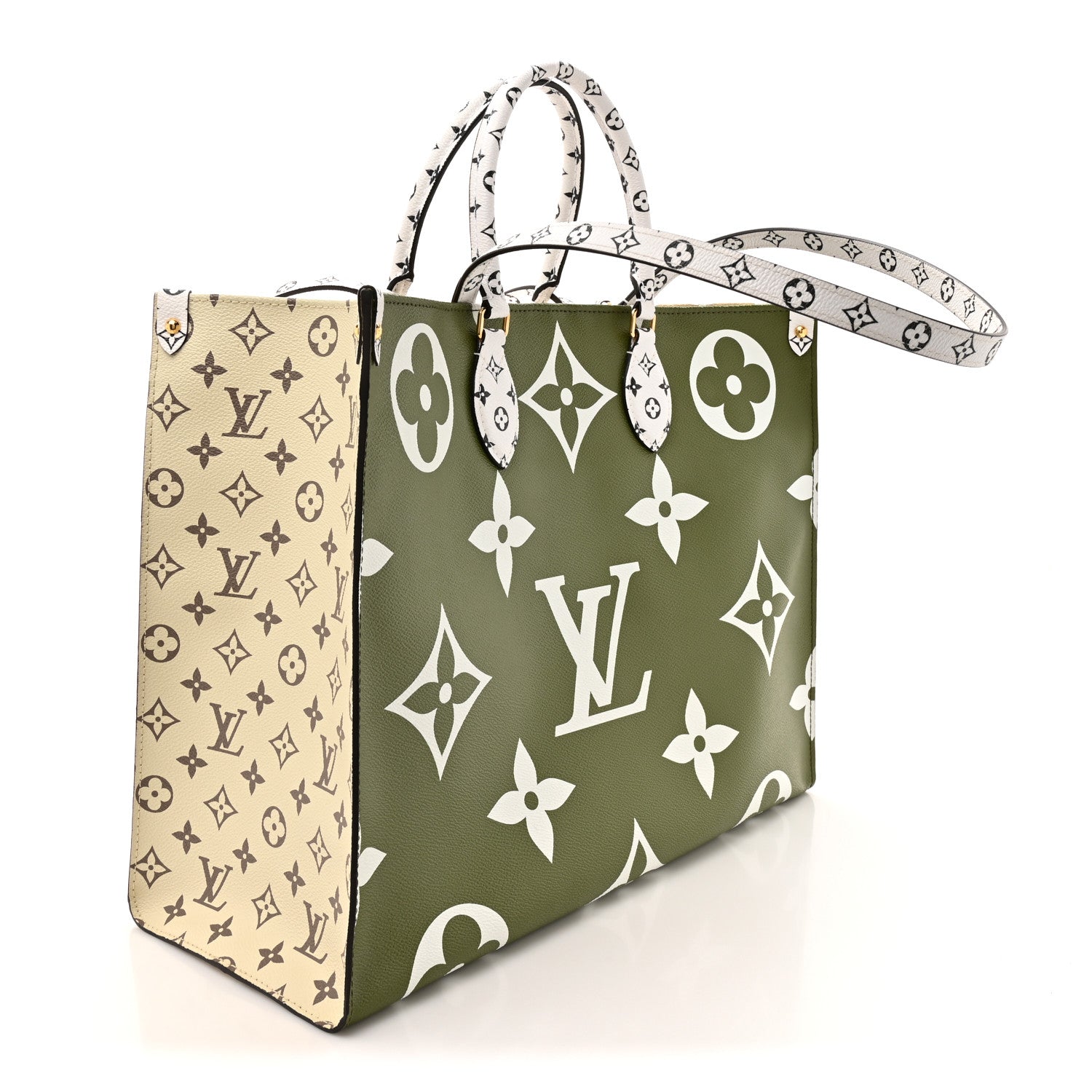 Louis Vuitton Monogram Giant Onthego GM Kaki Beige 3 of 13