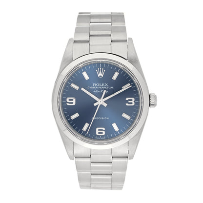 Rolex Stainless Steel 34mm Oyster Perpetual Air-King Watch Blue 14000M 1 of 4