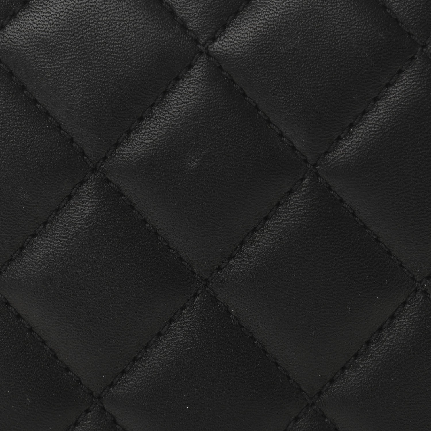 Chanel Lambskin Quilted Kisslock Minaudiere Black 9 of 11