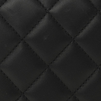 Chanel Lambskin Quilted Kisslock Minaudiere Black 9 of 11