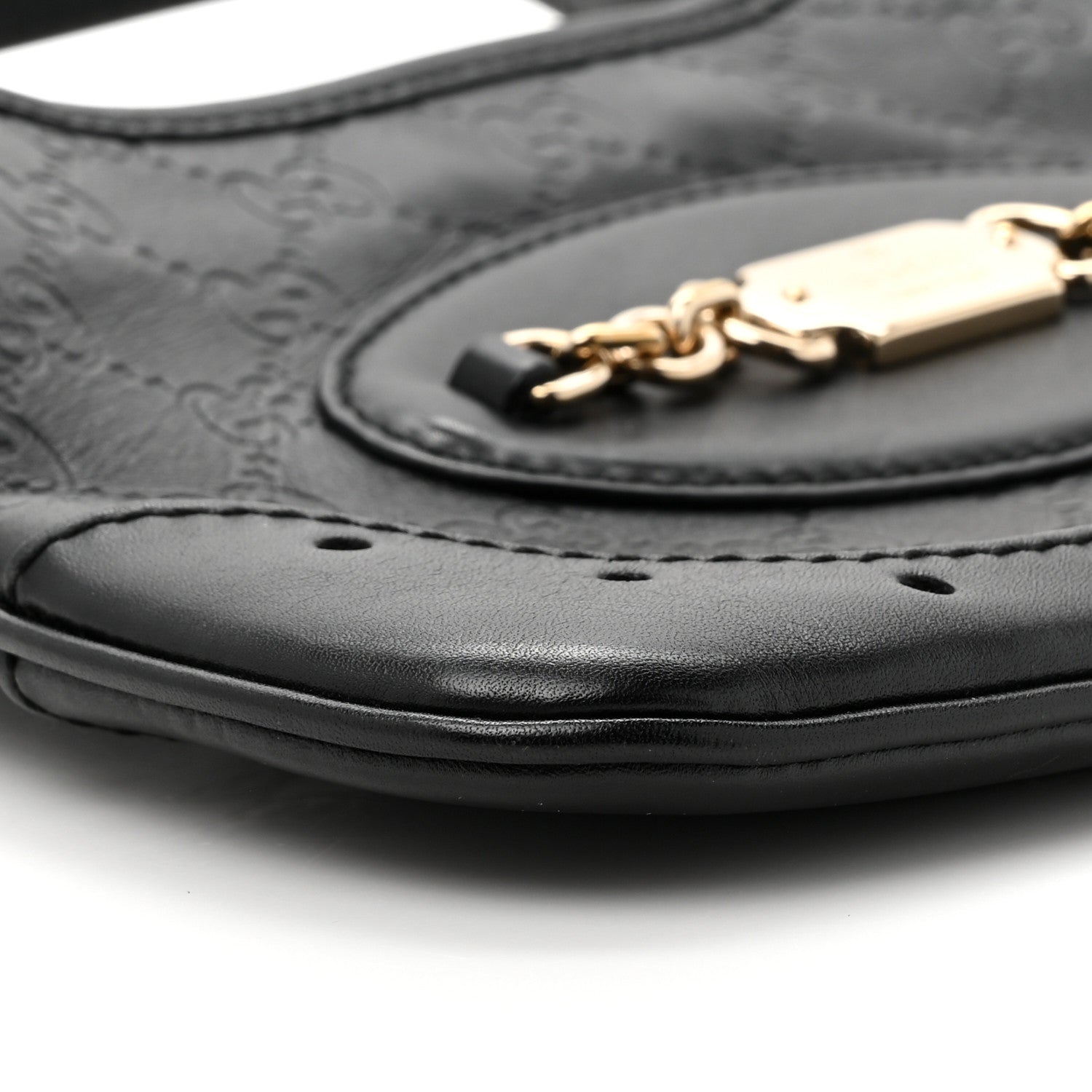 Gucci Guccissima Punch Hobo Black 10 of 12