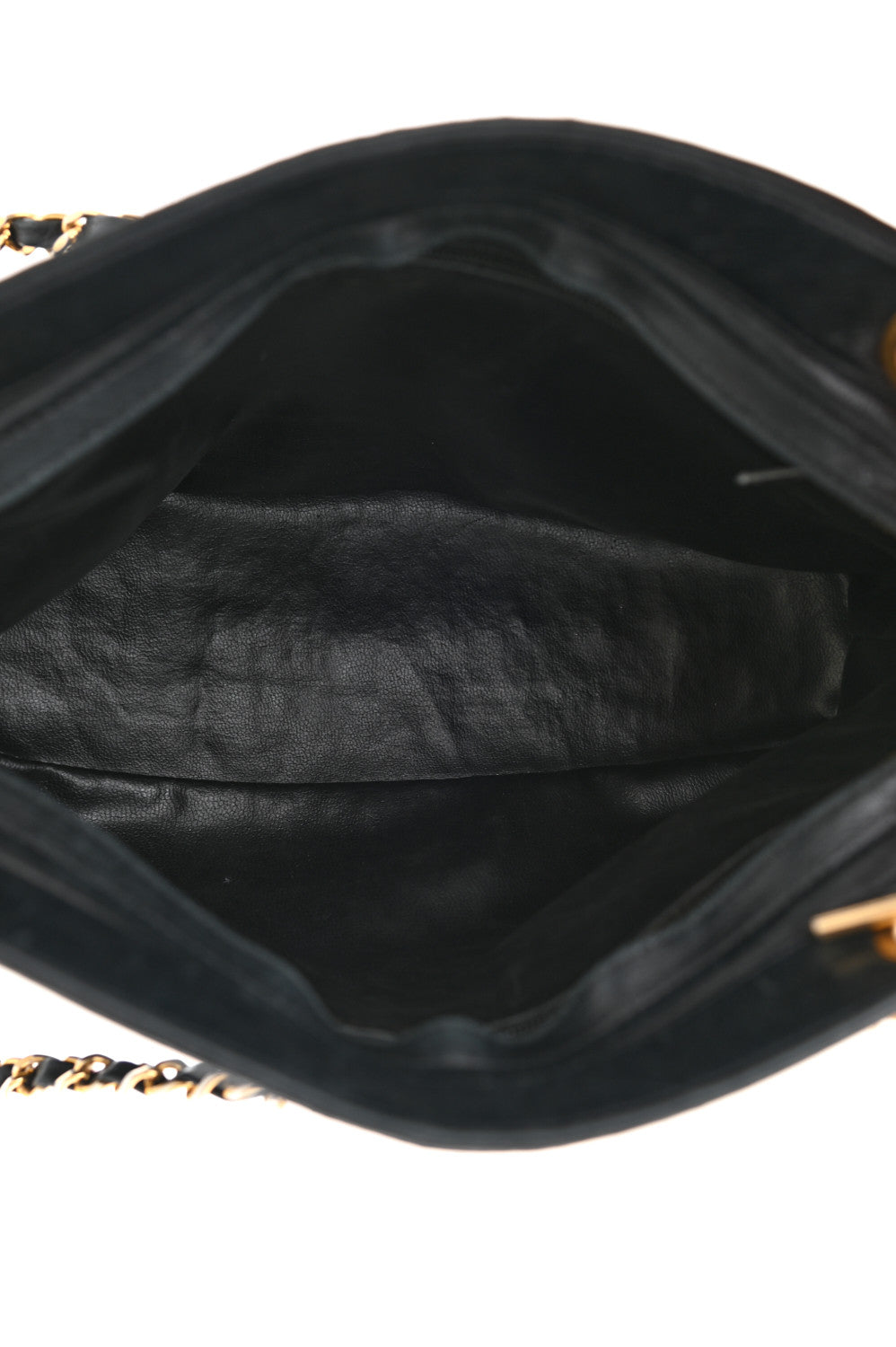 Lambskin Quilted Shoulder Bag Black