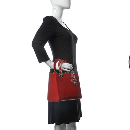 Christian Dior Patent Medium Lady Dior Red 2 of 16