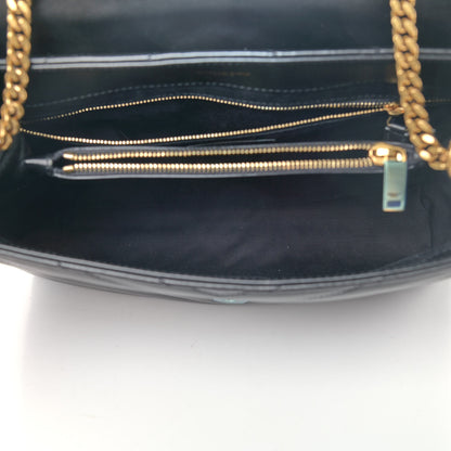 Saint Laurent Calfskin Y Quilted Monogram Medium Loulou Chain Satchel Black 5 of 9