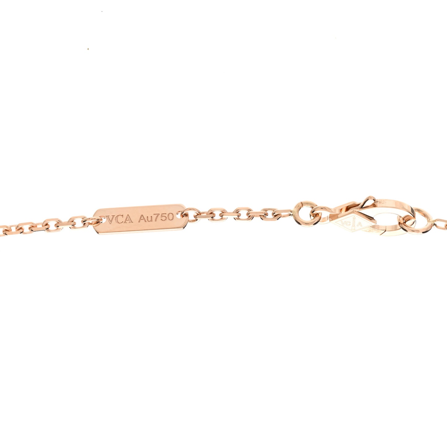 18K Rose Gold Diamond Mother of Pearl Two Butterfly Pendant Necklace