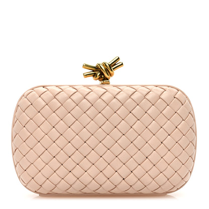 Bottega Veneta Nappa Intrecciato Minaudiere Knot Lotus 1 of 7