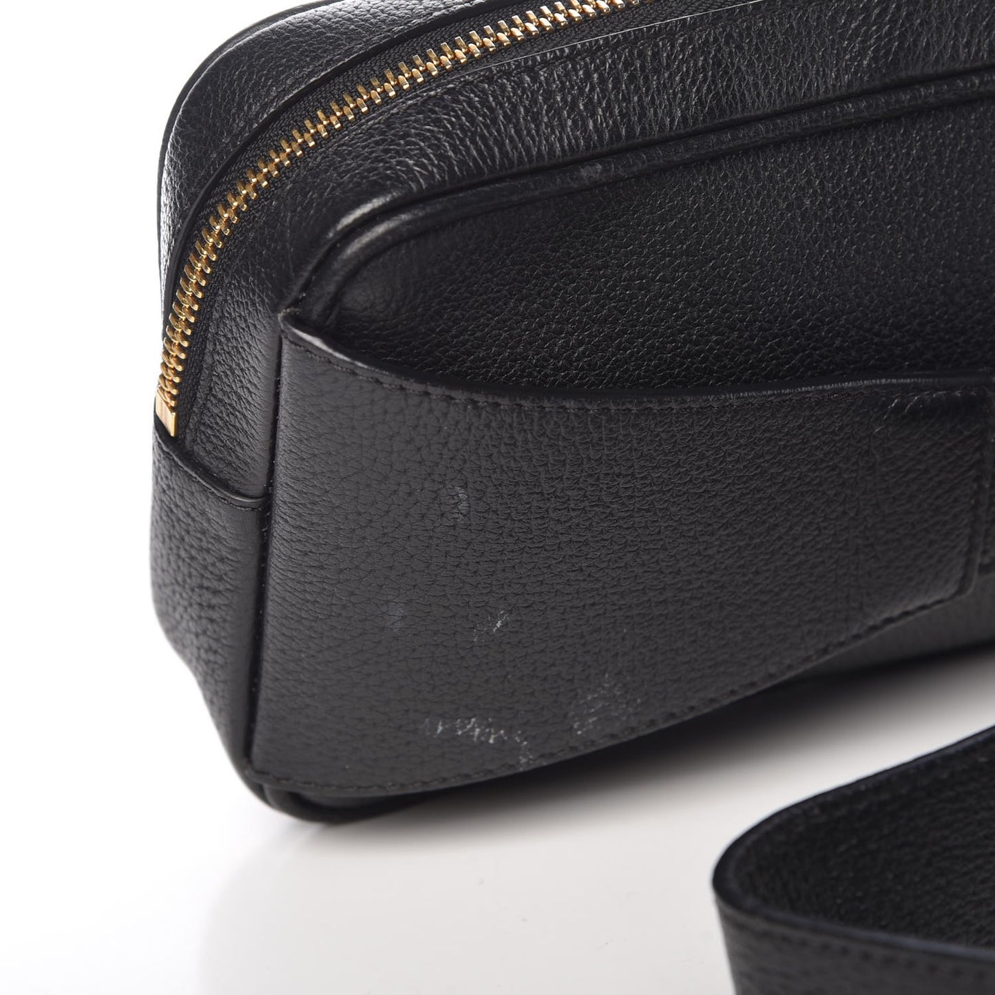 Calfskin Palazzo Belt Bag Black