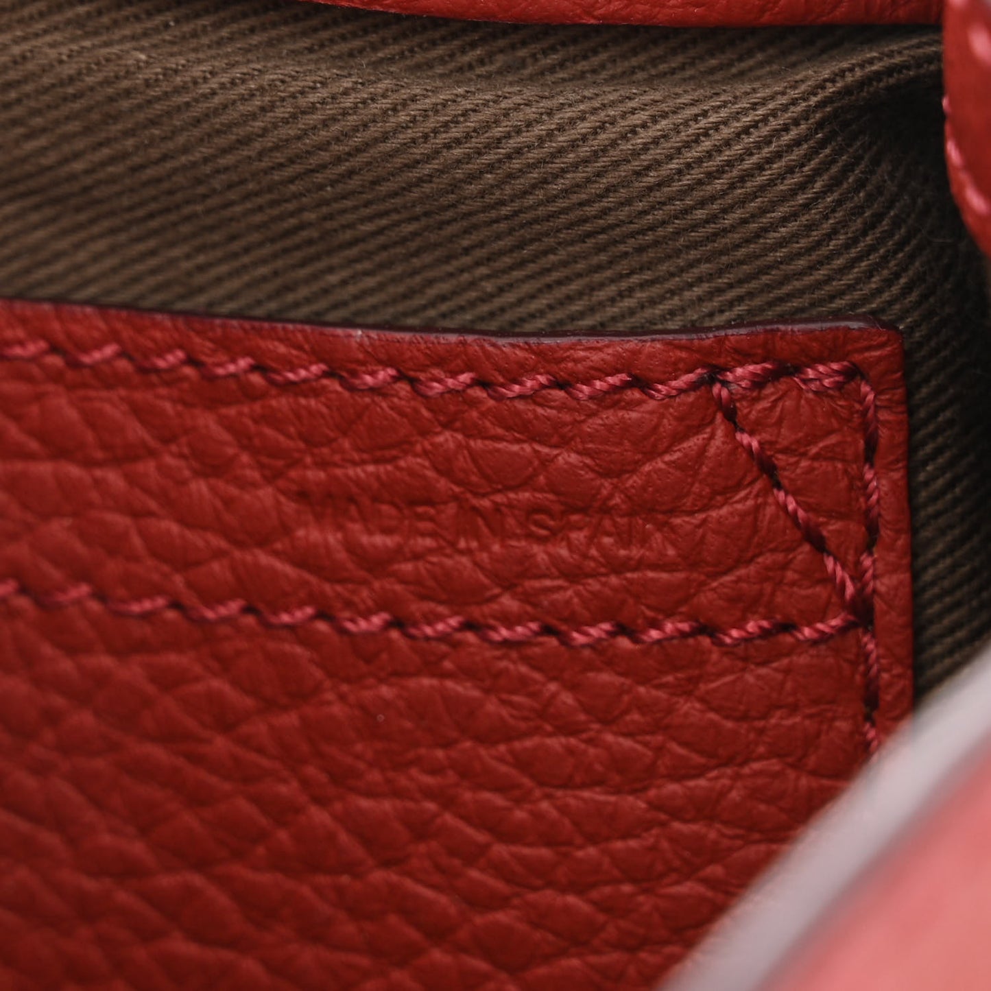 Calfskin Mini Marcie Round Crossbody Bag Red