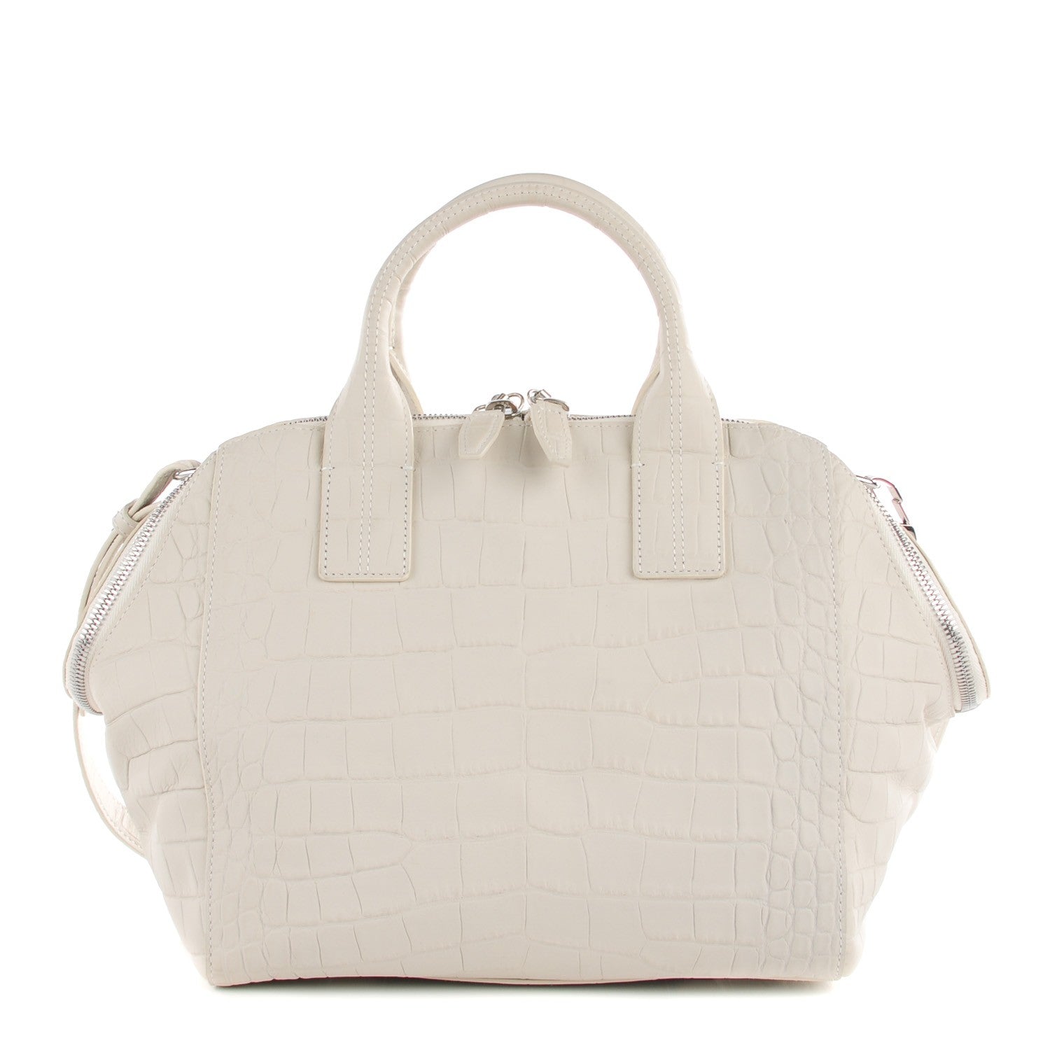 Alexander Wang Crocodile Embossed Jamie Chastity Bag White 1 of 15