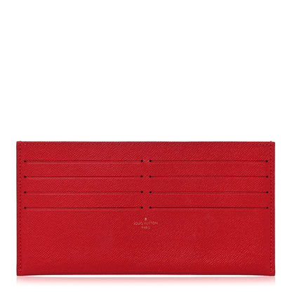 Louis Vuitton Calfskin Felicie Card Holder Insert Cherry 1 of 8
