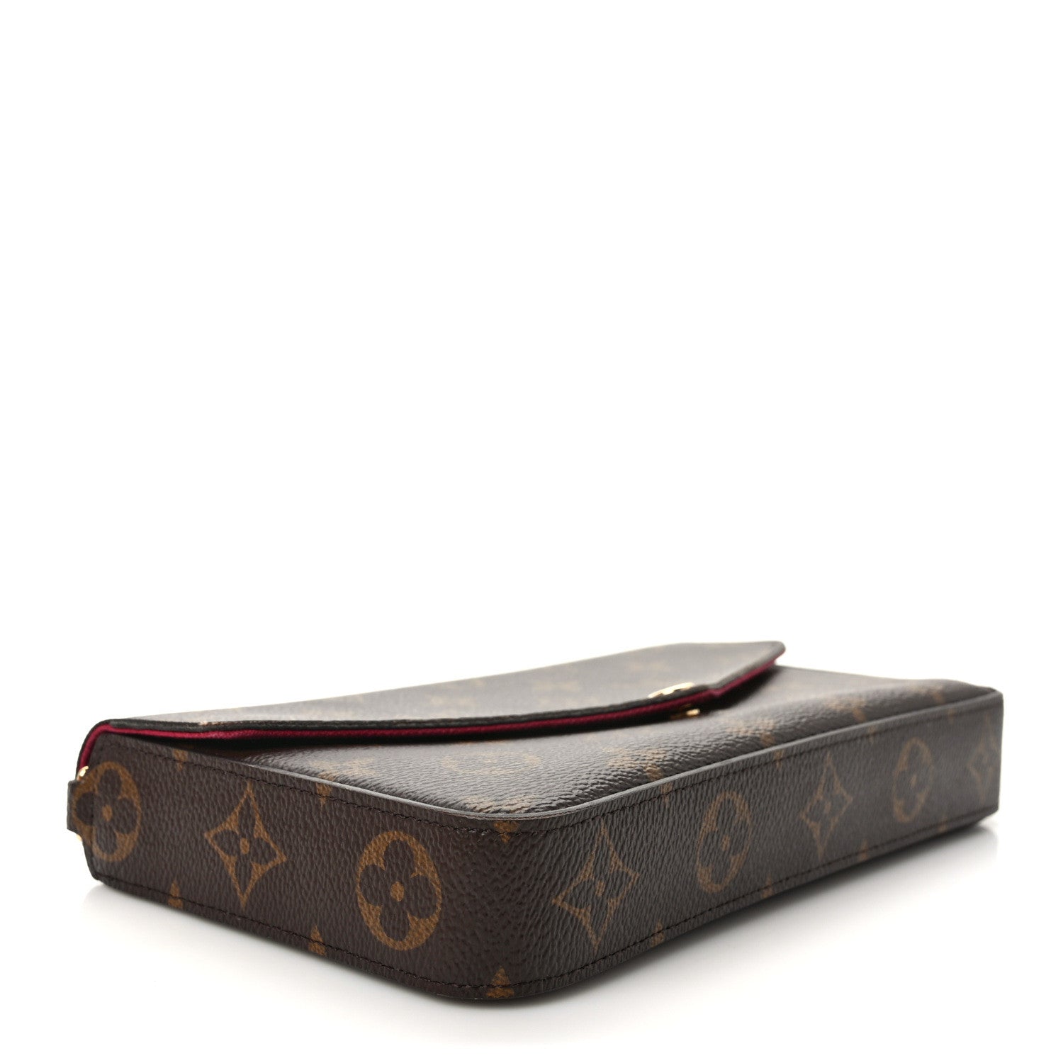 Louis Vuitton Monogram Pochette Felicie Chain Wallet Fuchsia 5 of 10