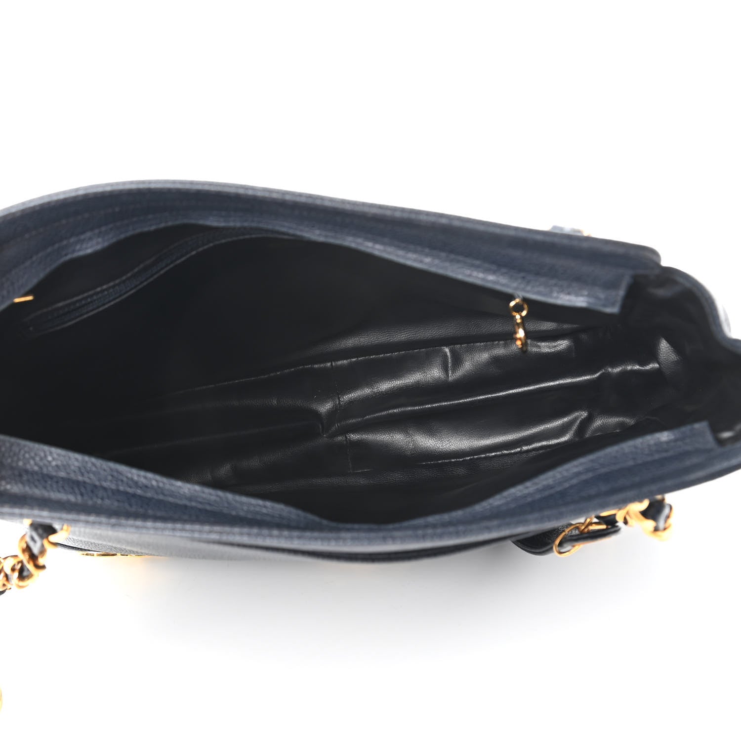 Chanel Caviar CC Shoulder Bag Navy Blue 5 of 10