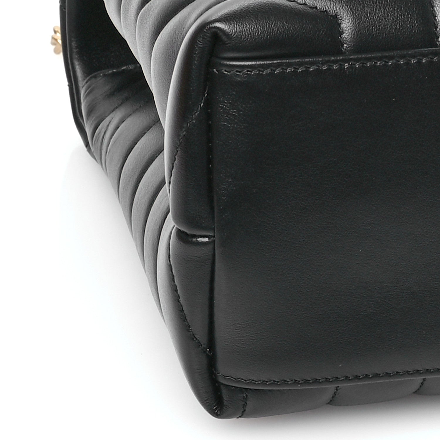 Saint Laurent Calfskin Y Quilted Monogram Medium Loulou Chain Satchel Black 9 of 10