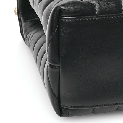 Saint Laurent Calfskin Y Quilted Monogram Medium Loulou Chain Satchel Black 9 of 10