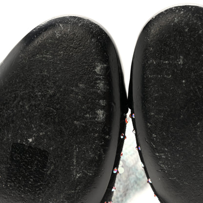 Chanel Mesh Crystal Patent CC Bow High Boots 38.5 Black 8 of 8