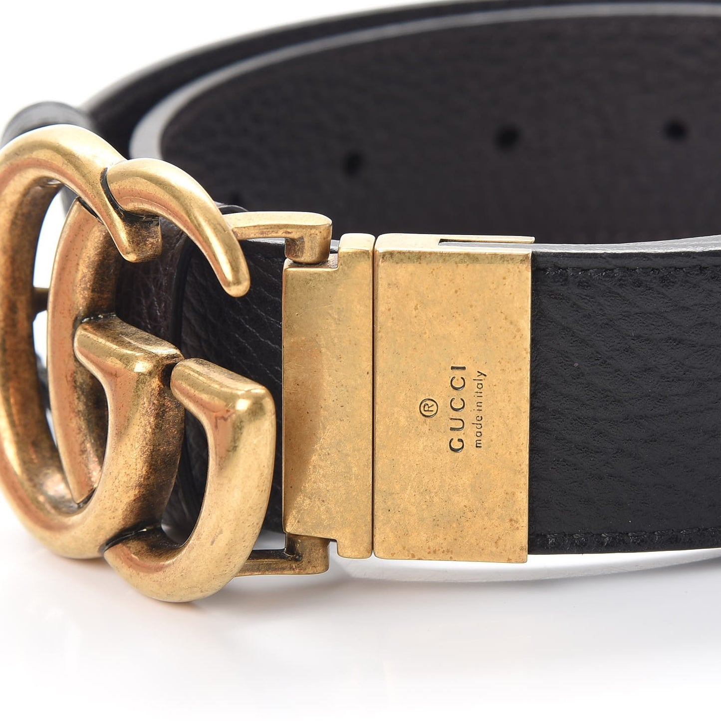 Calfskin Double G Reversible 37mm Belt 70 28 Black Cocoa