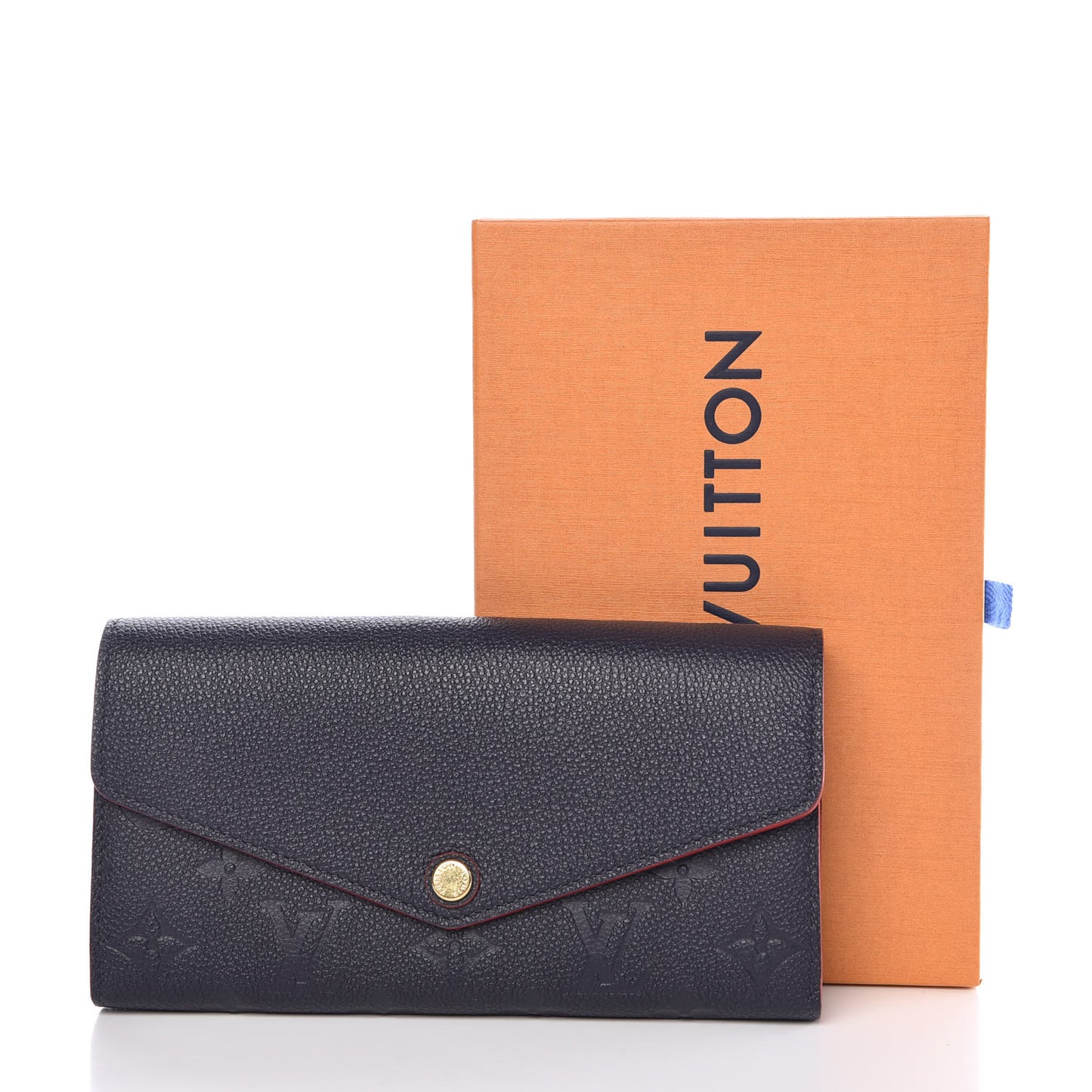Empreinte Sarah Wallet NM Marine Rouge