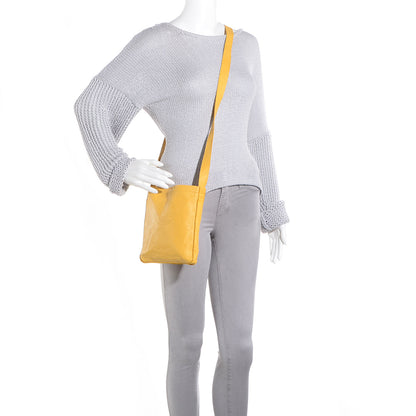 Hermes Lambskin Clou De Selle Pouch Soleil 2 of 12