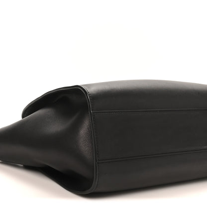 The Row Polished Saddle Calfskin Marlo 12 Tote Bag Black 4 of 9