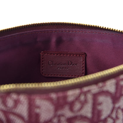 Christian Dior Monogram Mini Saddle Pochette Burgundy 7 of 10