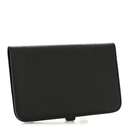 Hermes Togo Dogon Duo Wallet Black 4 of 11