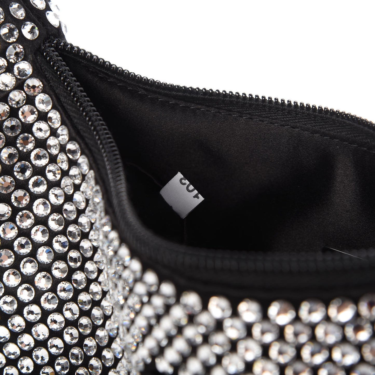 Satin Crystal Mini Re-Edition 2000 Bag Cristal