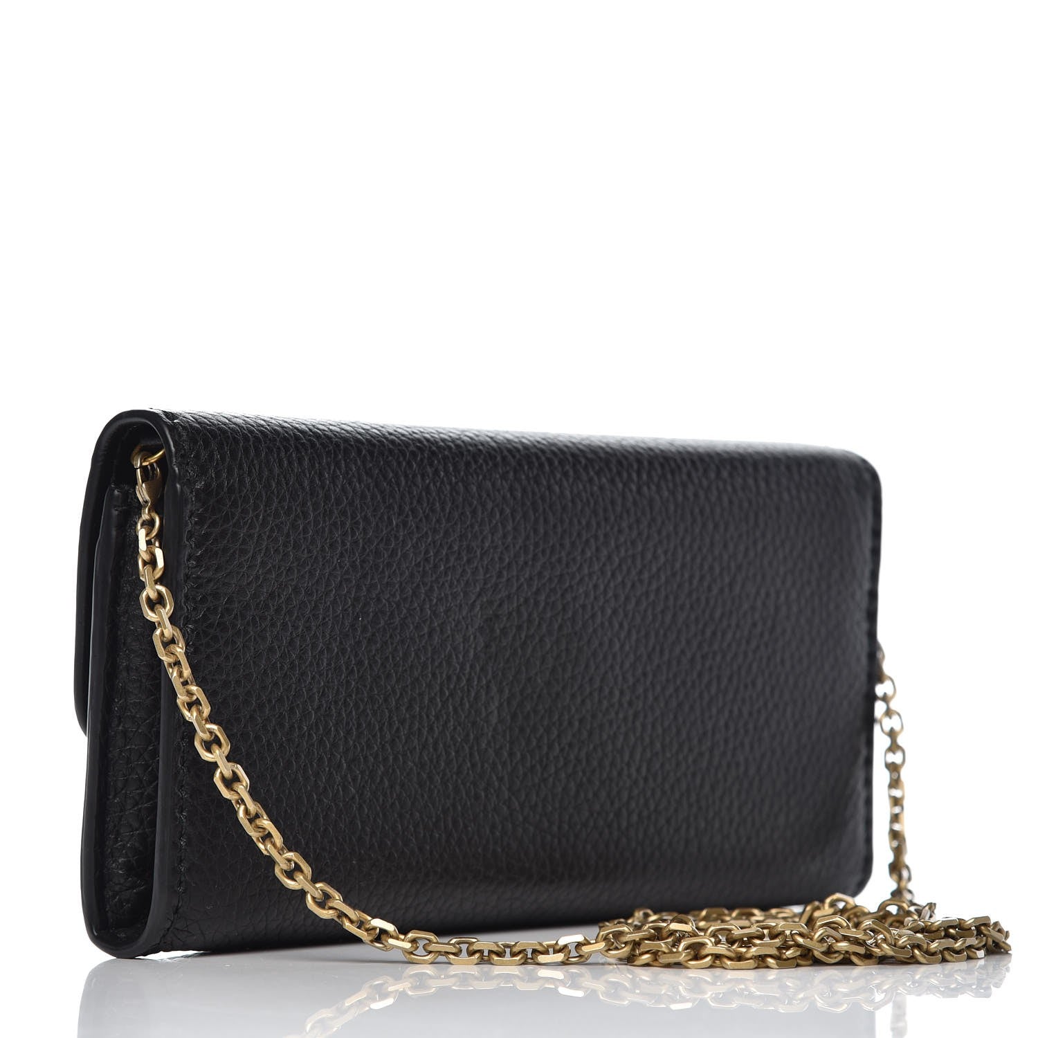 Christian Dior Calfskin Dioraddict Wallet on Chain Black 3 of 7