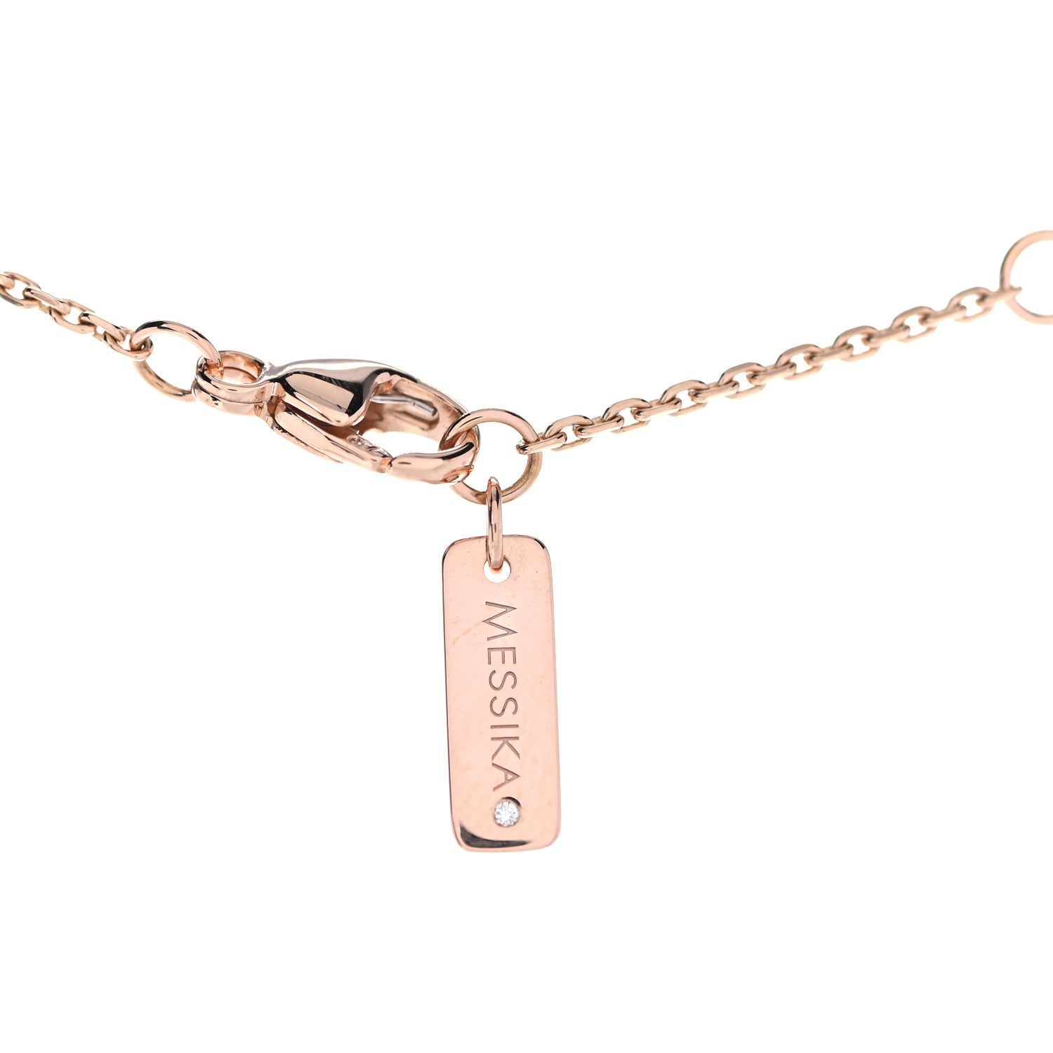 Messika 18K Rose Gold Diamond Baby Move Classic Pave Necklace 9 of 14