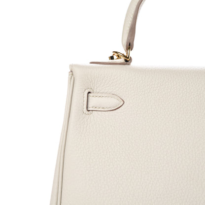 Hermes Togo Kelly Retourne 25 Craie 36 of 55