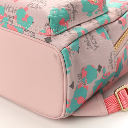 MCM Visetos Floral Leopard Mini Stark Backpack Pink 8 of 8