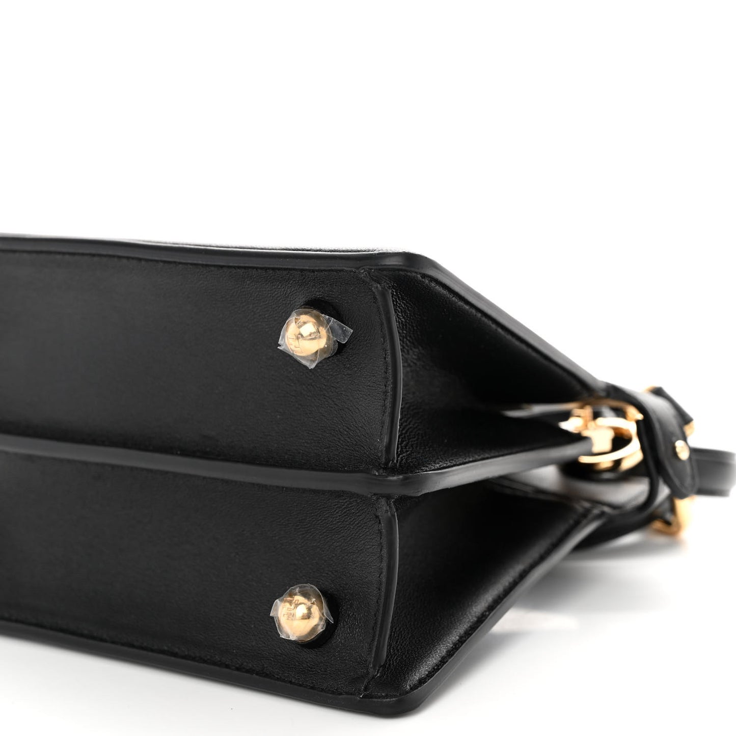 Shiny Nappa Petite Peekaboo I SEE U Satchel Black