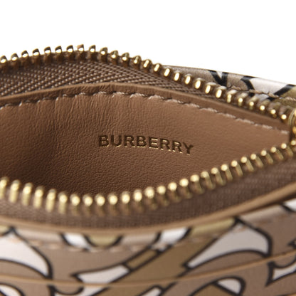Burberry Calfskin Monogram Simone Coin Case Card Holder Beige 7 of 7