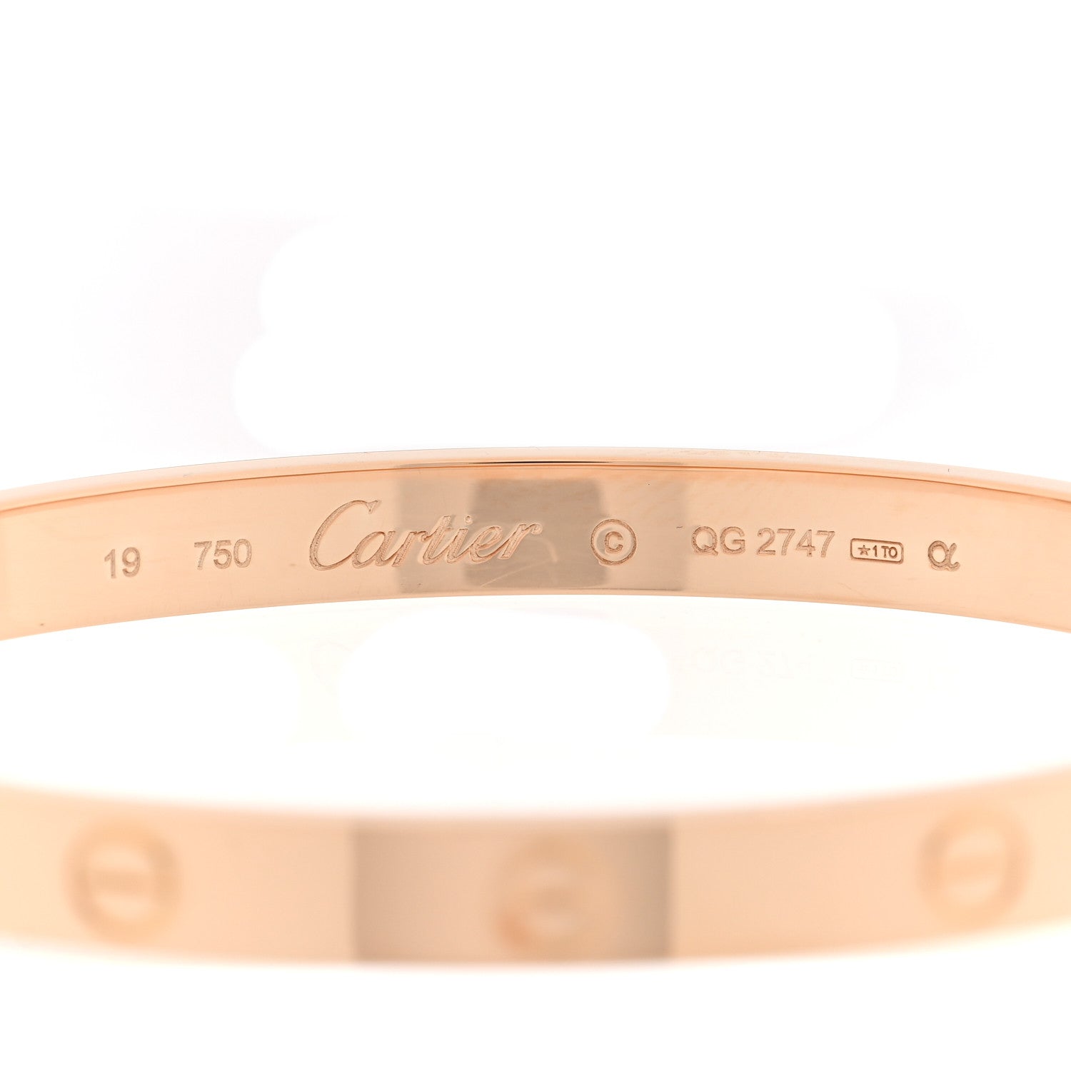 Cartier 18K Pink Gold LOVE Bracelet 19 4 of 6