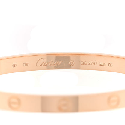 Cartier 18K Pink Gold LOVE Bracelet 19 4 of 6