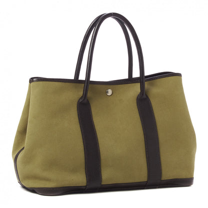 Hermes Buffle Skipper Toile Garden Party 36 MM Tote Olive 2 of 7