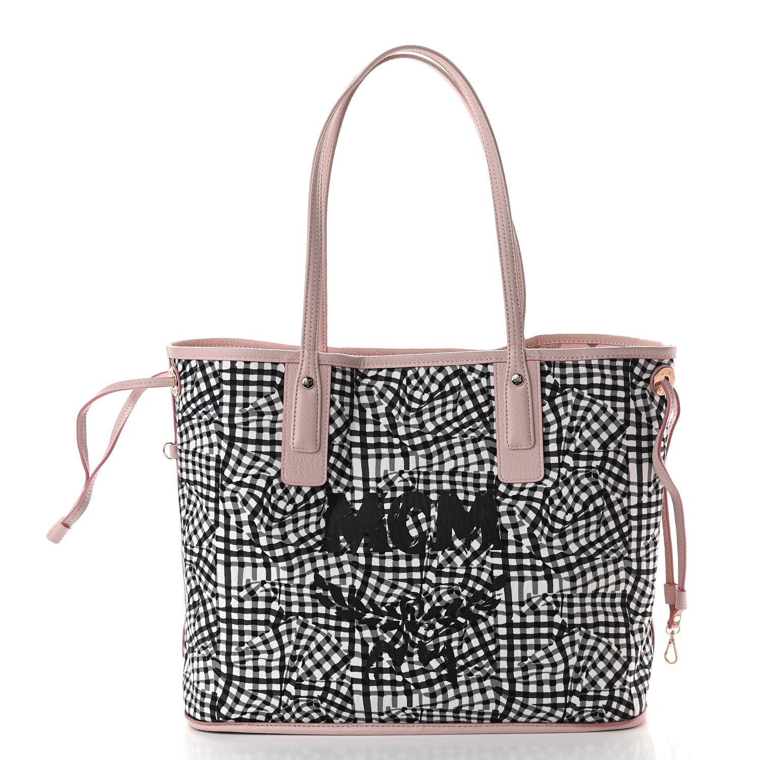 MCM Visetos Medium Liz Reversible Shopper Tote Powder Pink 3 of 12
